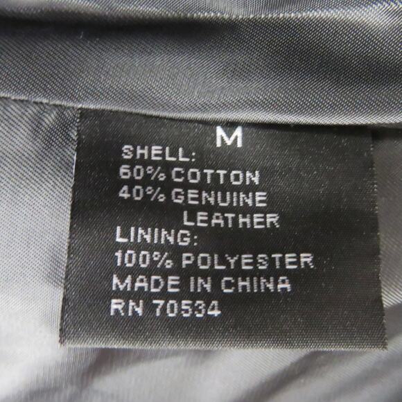 90s Vintage Brown Distressed Leather Jacket Moto Biker Jacket Medium - Picture 5 of 7